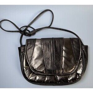 Vintage Hala Metallic Gold Shoulder Bag Made in USA Textured Glam Retro 80s